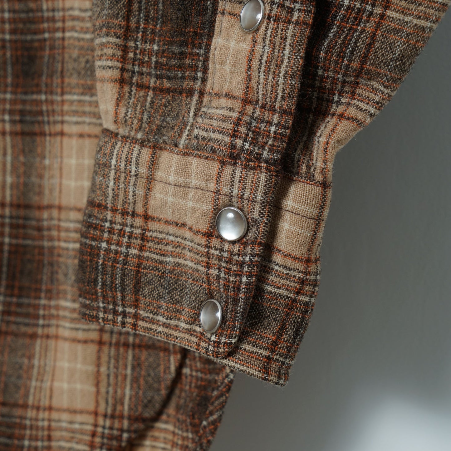 Pendleton Wool Check Western Shirt / Mid ’70s–Early ’80s (Made in USA)