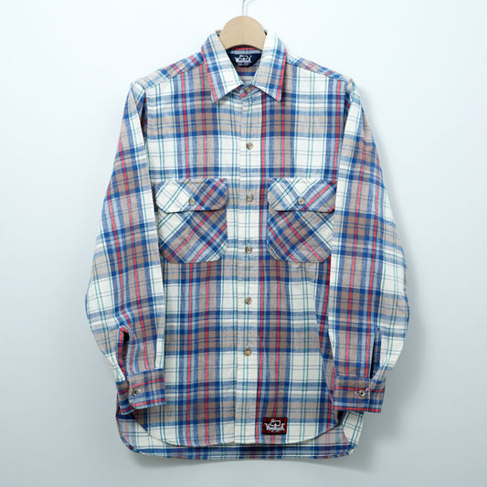 Woolrich Cotton Flannel Work Shirt / Late '90s- Early '00s (Made in USA)
