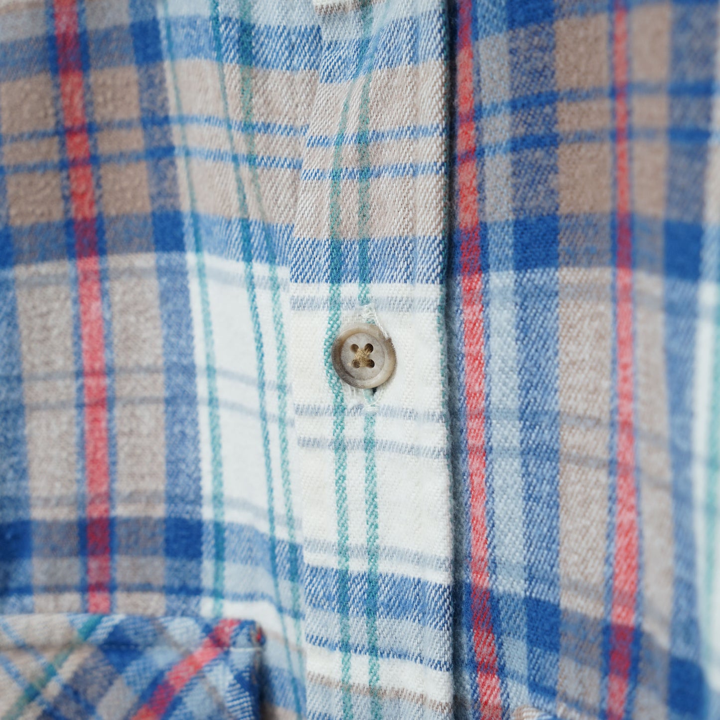 Woolrich Cotton Flannel Work Shirt / Late '90s- Early '00s (Made in USA)