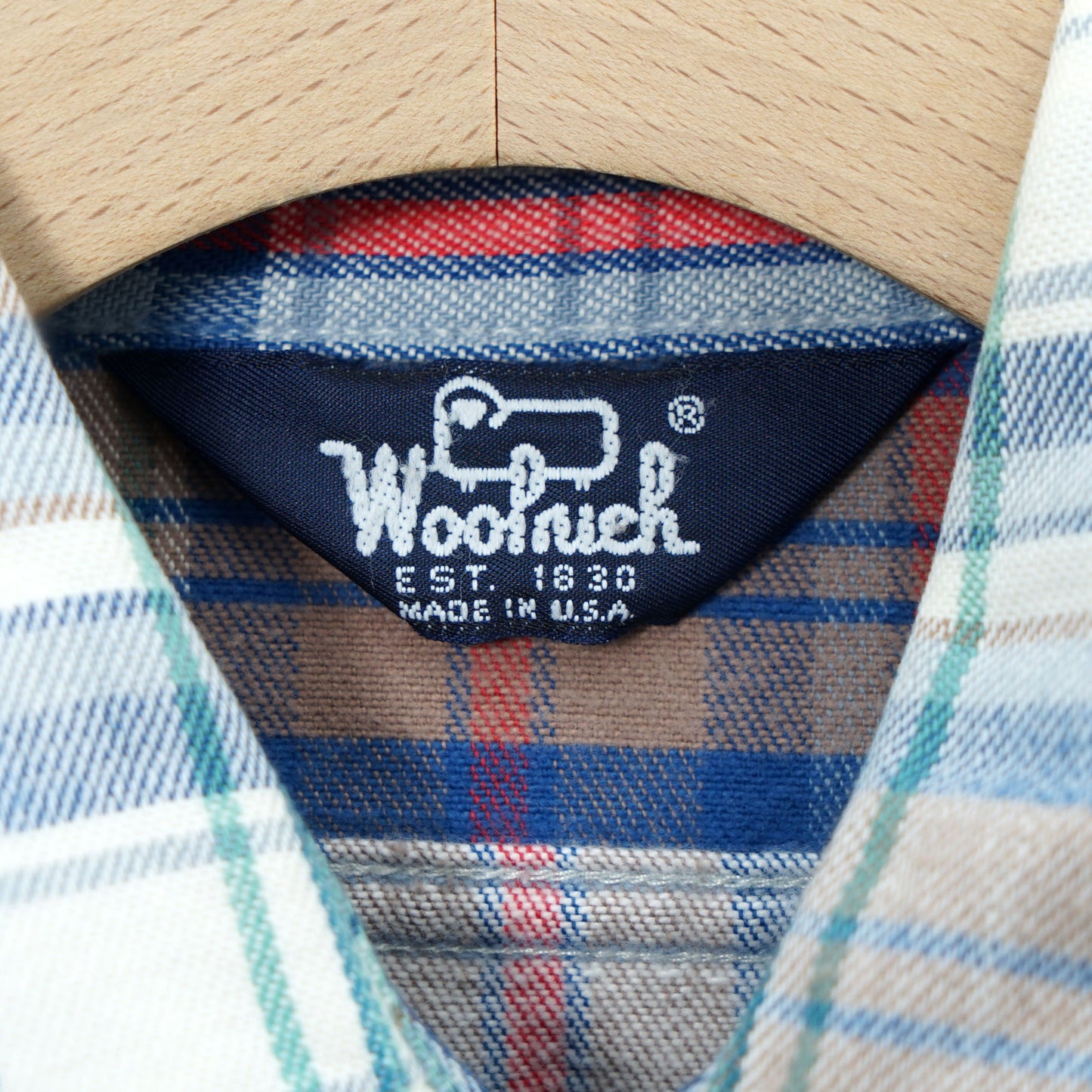 Woolrich Cotton Flannel Work Shirt / Late '90s- Early '00s (Made in USA)