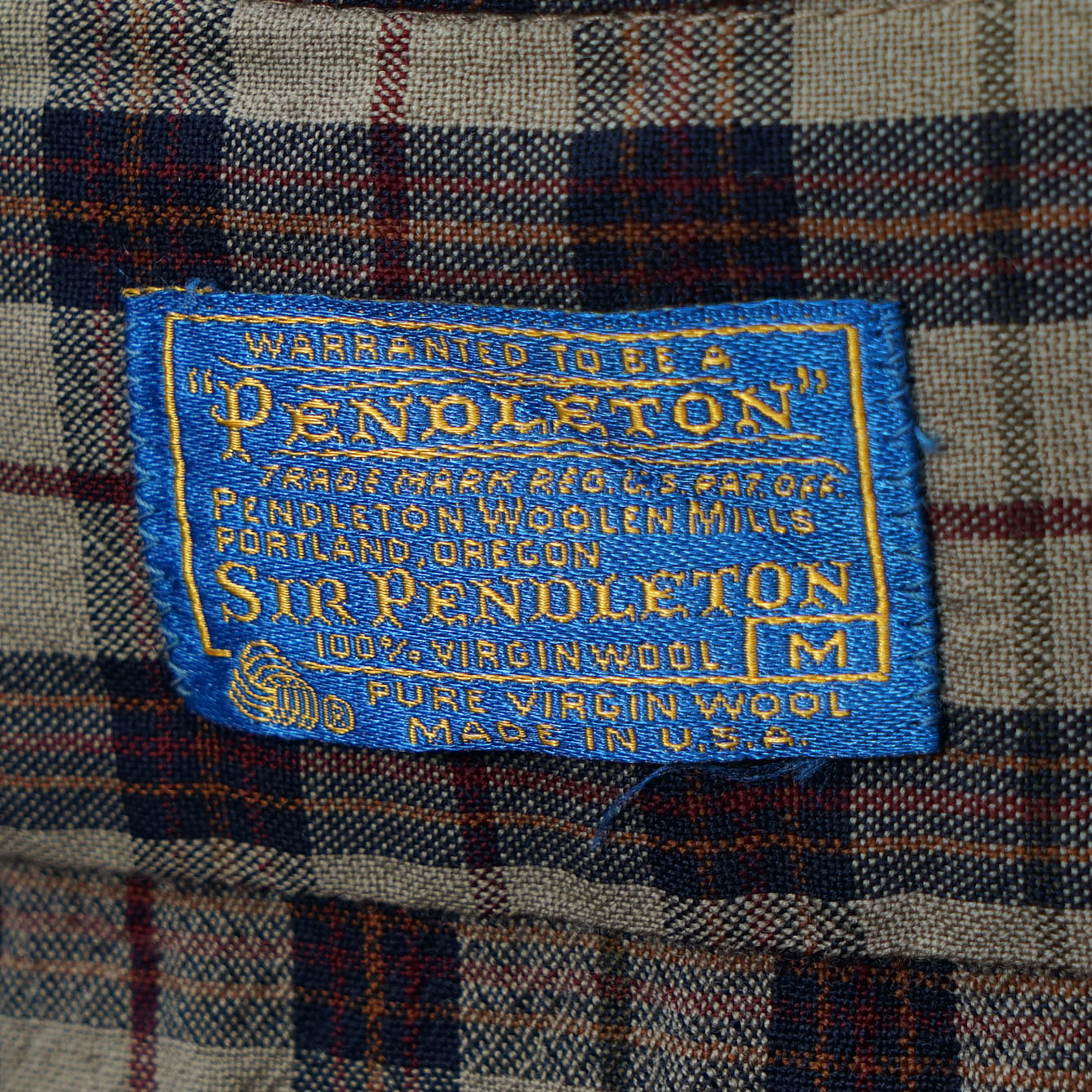 Pendleton Wool BD Shirt / Early ’70s–Mid ’70s (Made in USA)