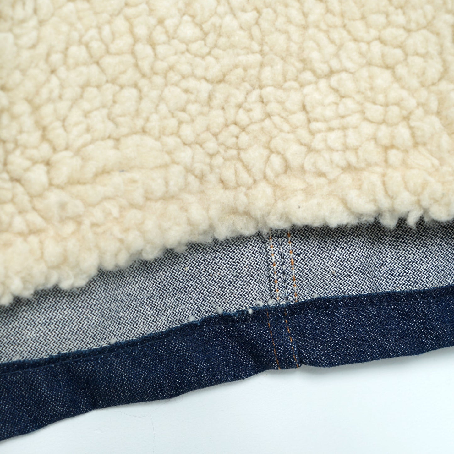 Wrangler “Wrange Coat” Denim Sherpa Jacket / Late ’80s–Mid ’90s (Made in USA)