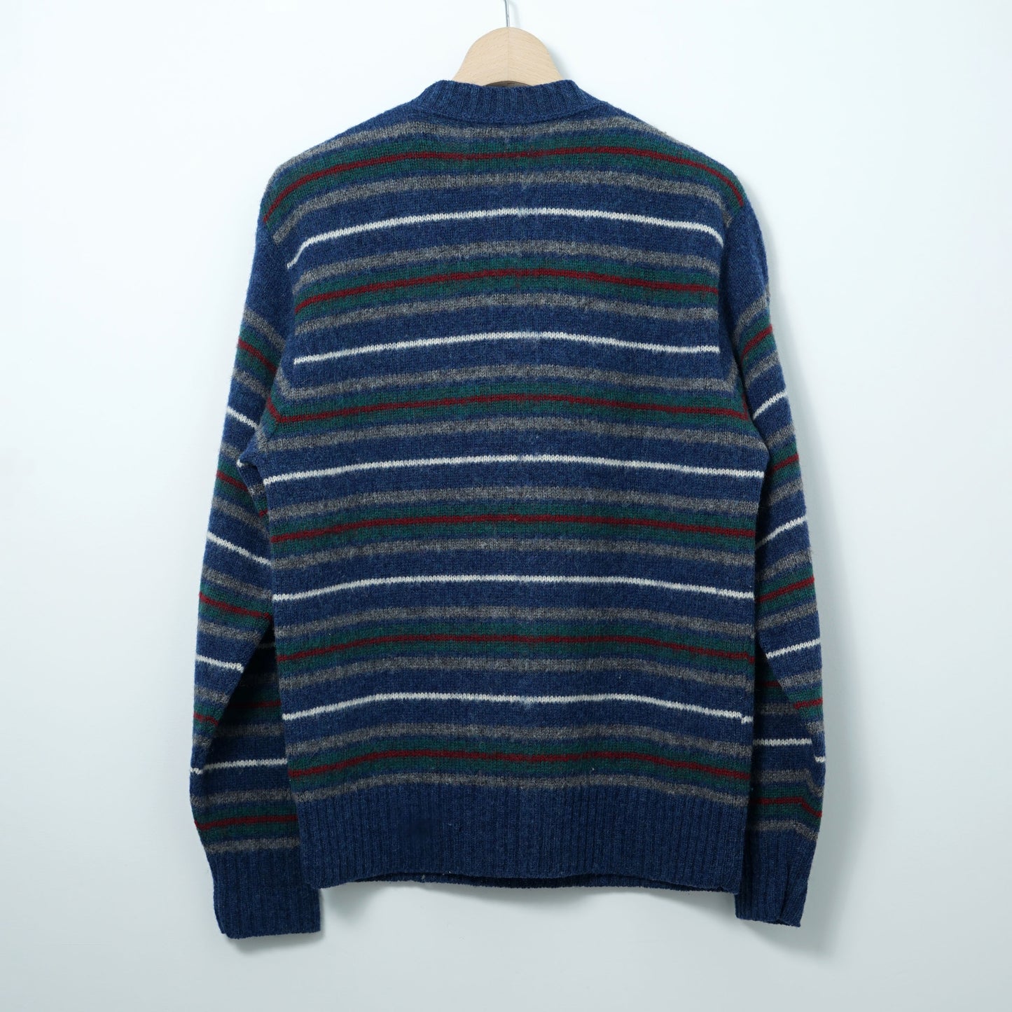 Pendleton Shetland Stripe Wool Sweater / Mid ’80s–Early ’90s (Made in USA)