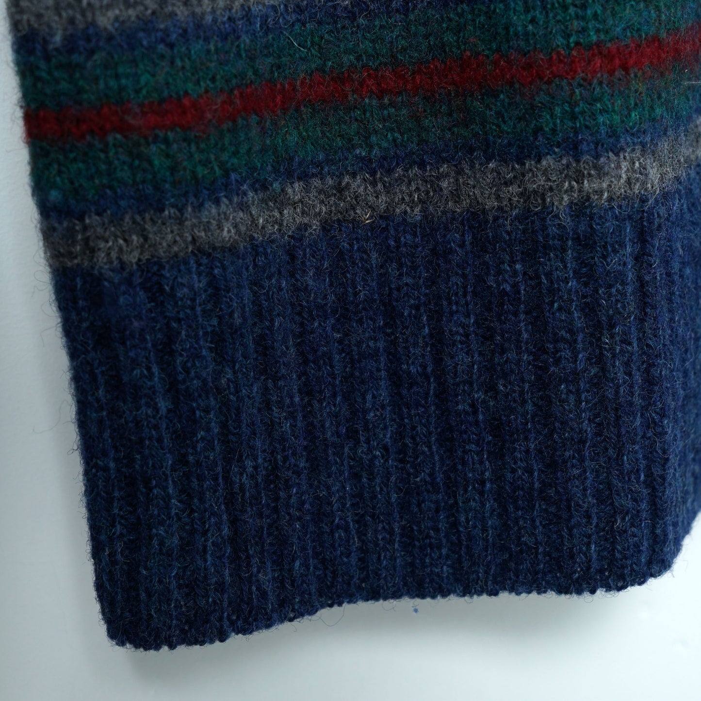 Pendleton Shetland Stripe Wool Sweater / Mid ’80s–Early ’90s (Made in USA)