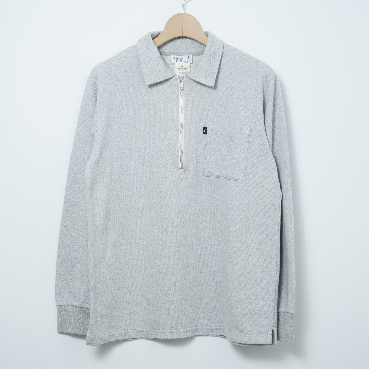 agnès b. homme Half-zip Sweat Shirt / Late ’90s–Early ’00s (Made in France)