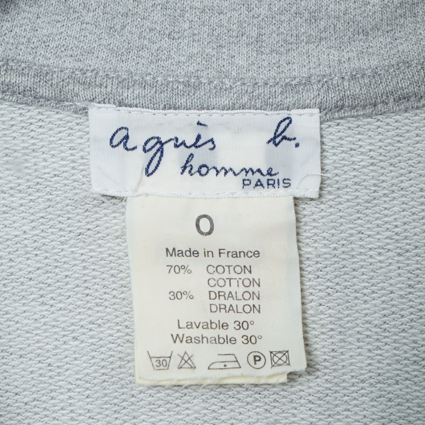 agnès b. homme Half-zip Sweat Shirt / Late ’90s–Early ’00s (Made in France)