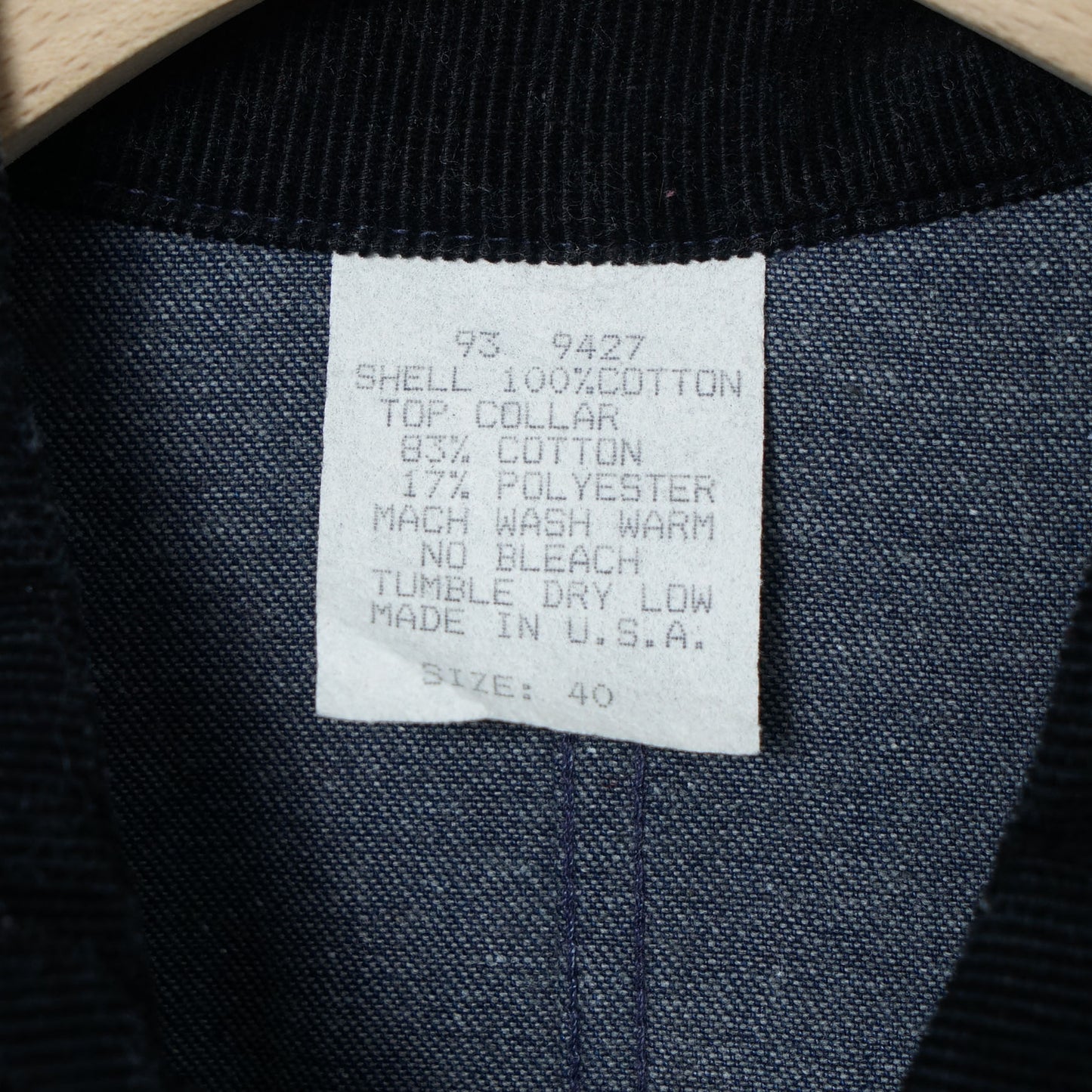 Caboose Works Denim Chore Jacket / Early ’90s (Made in USA)