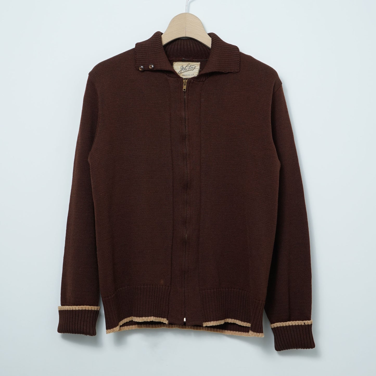 Whiting Full-zip Knit Jacket / Mid ’50s–Early ’60s (Made in USA)