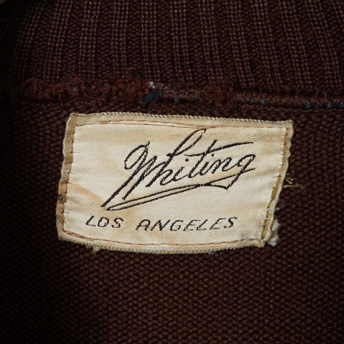 Whiting Full-zip Knit Jacket / Mid ’50s–Early ’60s (Made in USA)