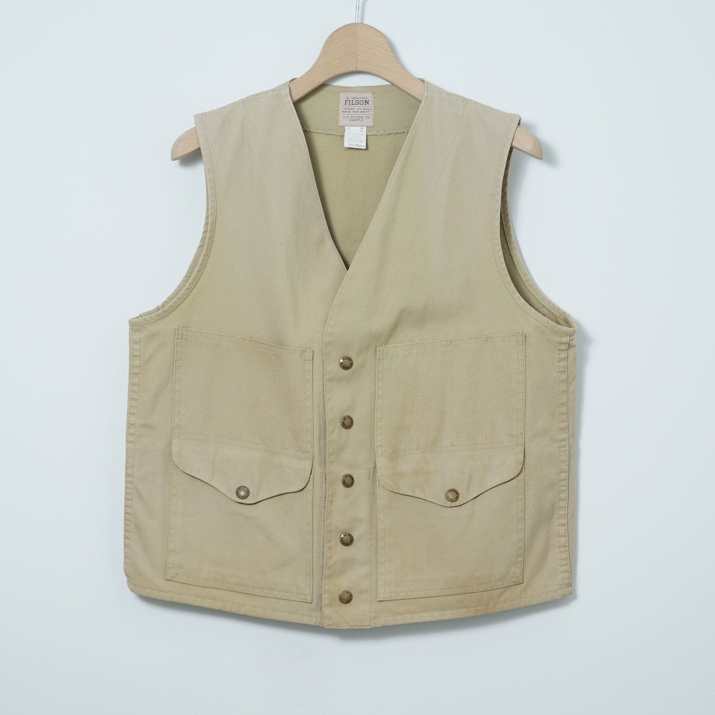 Filson Cotton Canvas Vest / Late '90- Early '00 (Made in USA)