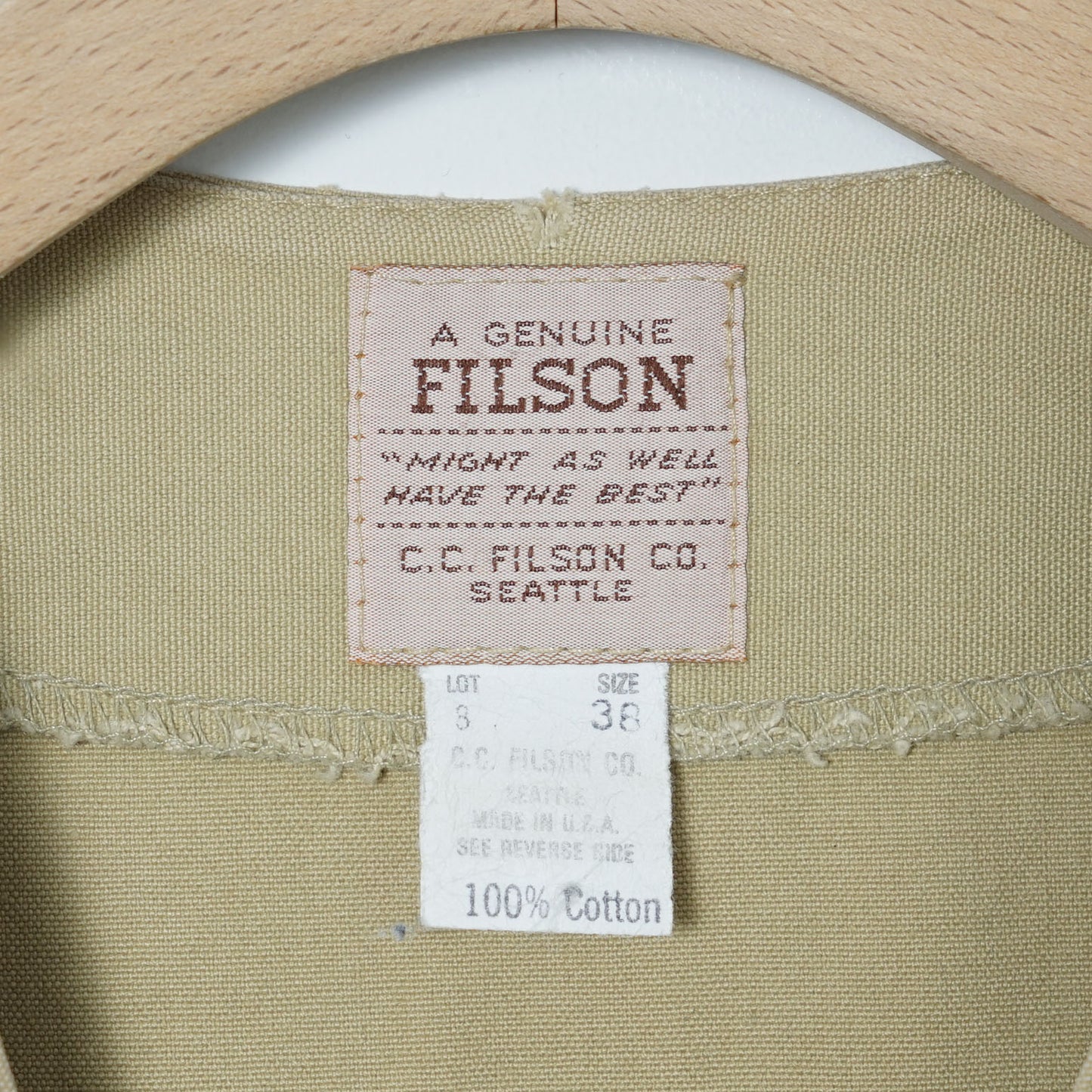 Filson Cotton Canvas Vest / Late '90- Early '00 (Made in USA)
