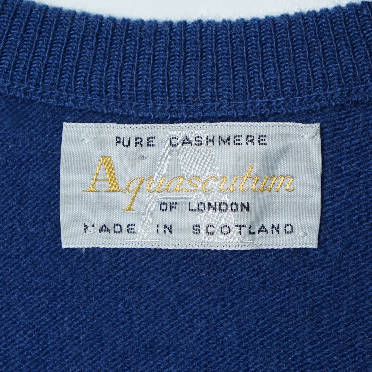 Aquascutum Pure Cashmere Knit Vest / Early ’90s-Mid '90s (Made in Scotland)