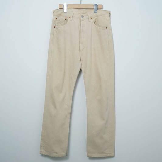 Levi’s 5 Pocket Ecru Denim Pants / Late ’90s (Made in France)