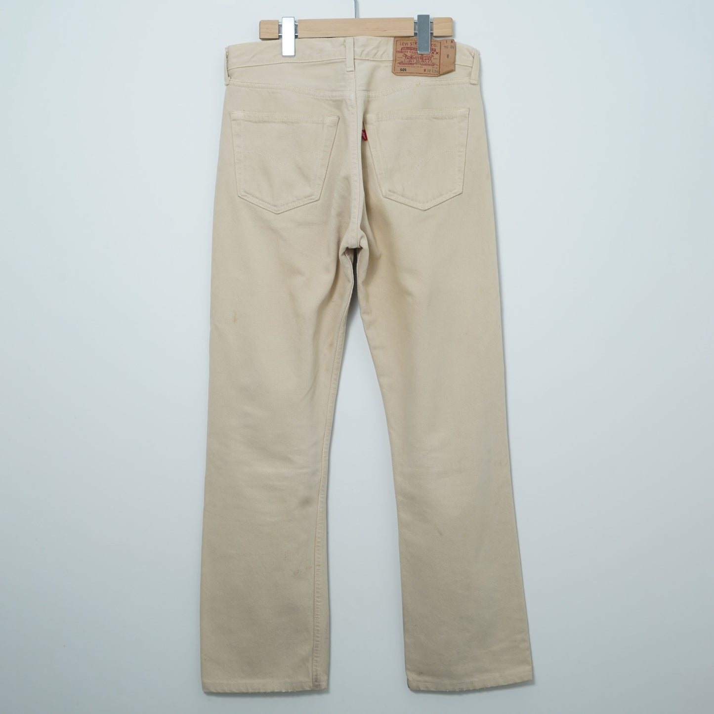 Levi’s 5 Pocket Ecru Denim Pants / Late ’90s (Made in France)