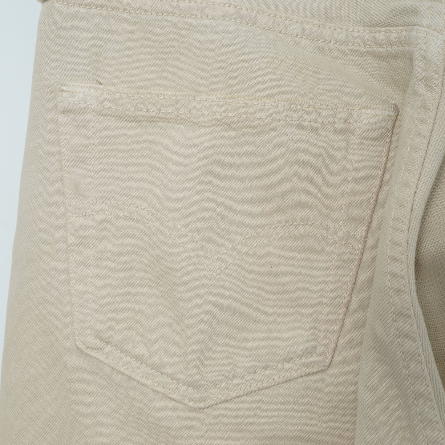 Levi’s 5 Pocket Ecru Denim Pants / Late ’90s (Made in France)