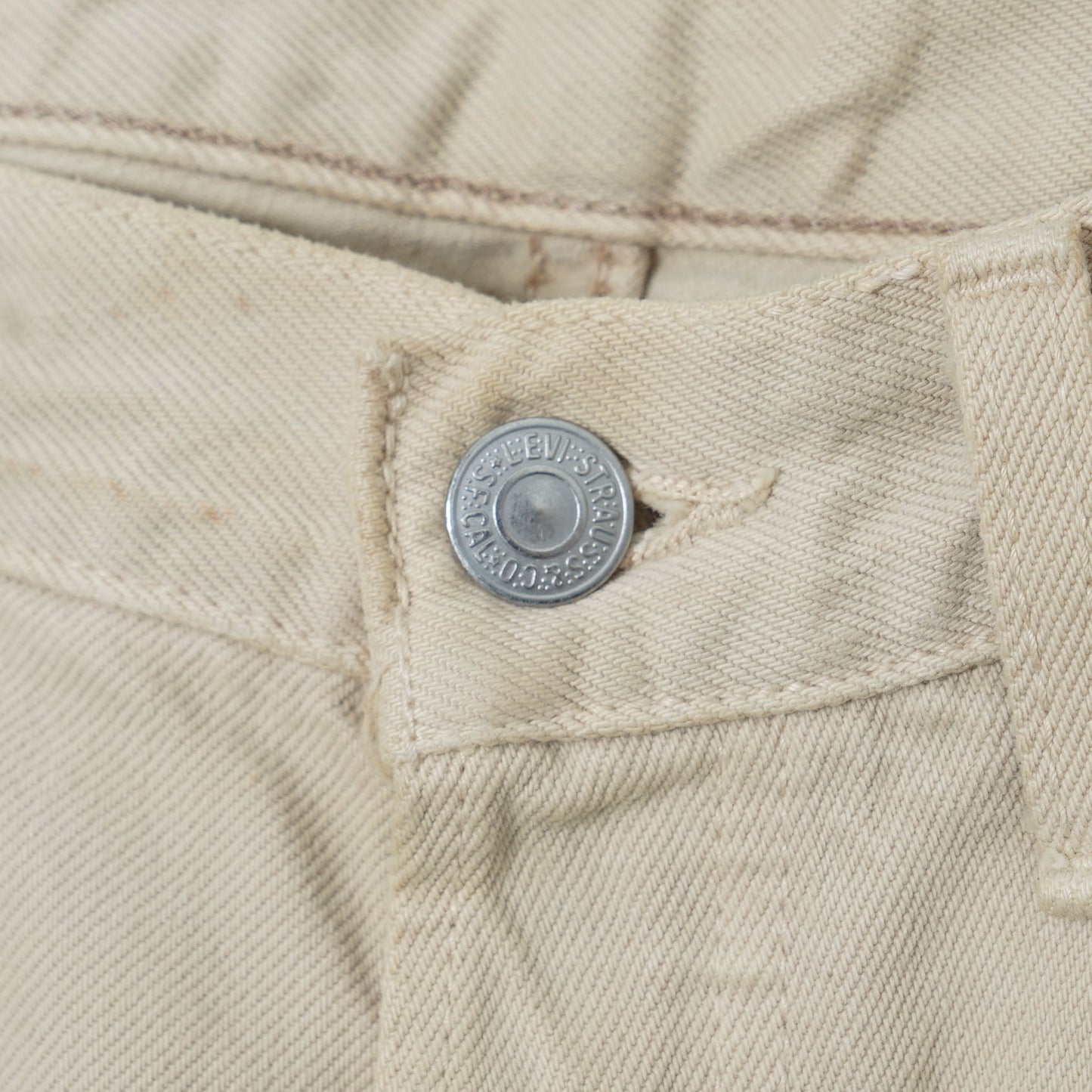 Levi’s 5 Pocket Ecru Denim Pants / Late ’90s (Made in France)