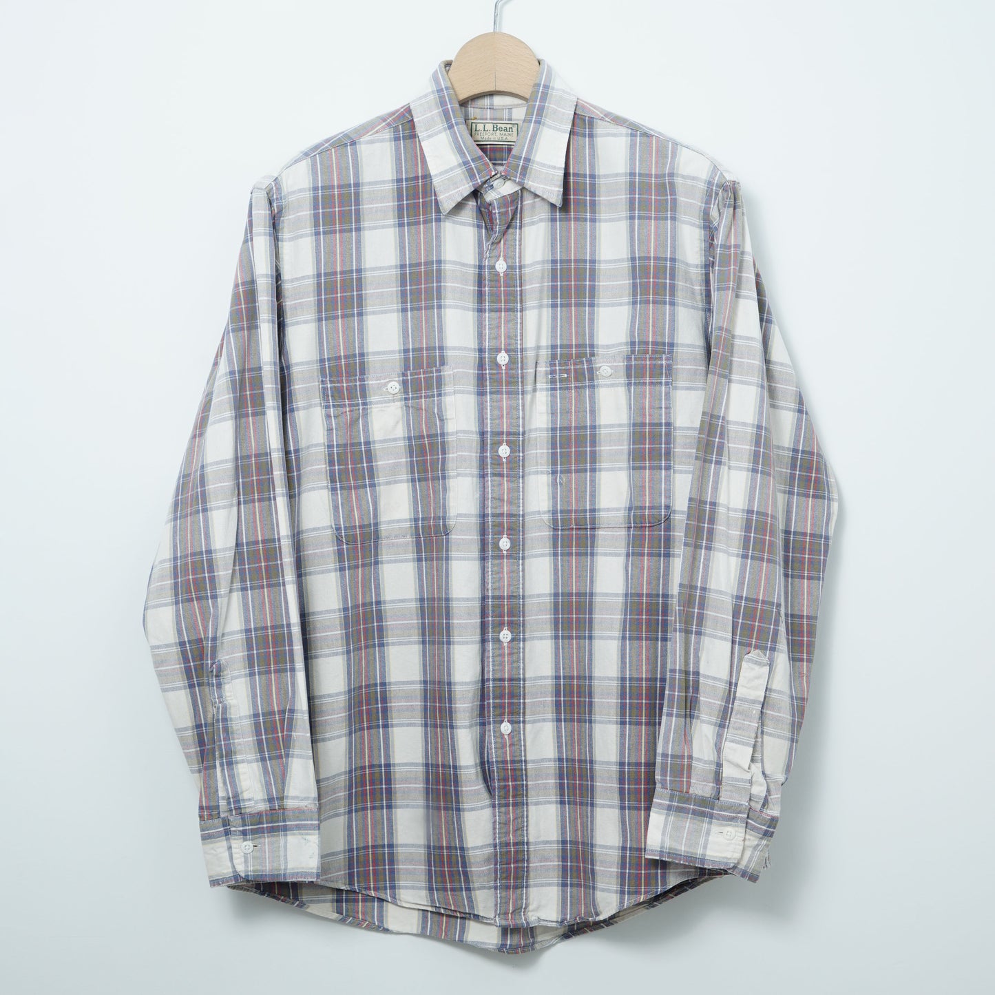 L.L.Bean Cotton Check Shirt/ Late ’80s–Early ’90s (Made in USA)