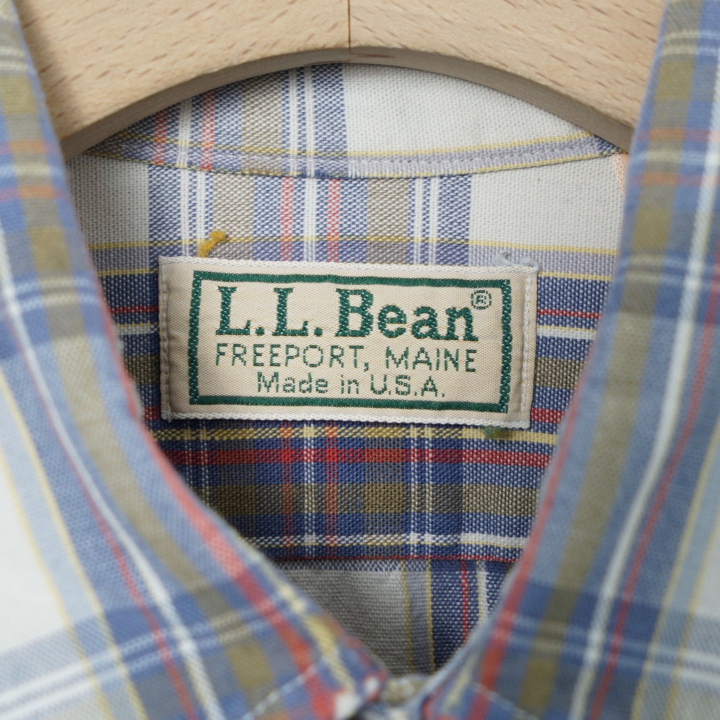 L.L.Bean Cotton Check Shirt/ Late ’80s–Early ’90s (Made in USA)