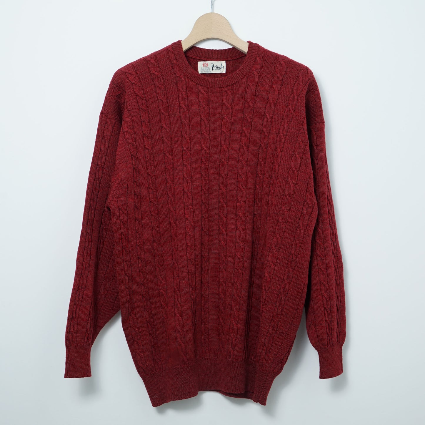 Pringle of Scotland Cable Knit Sweater / Late ’90s-Early '00s (Made in Scotland)