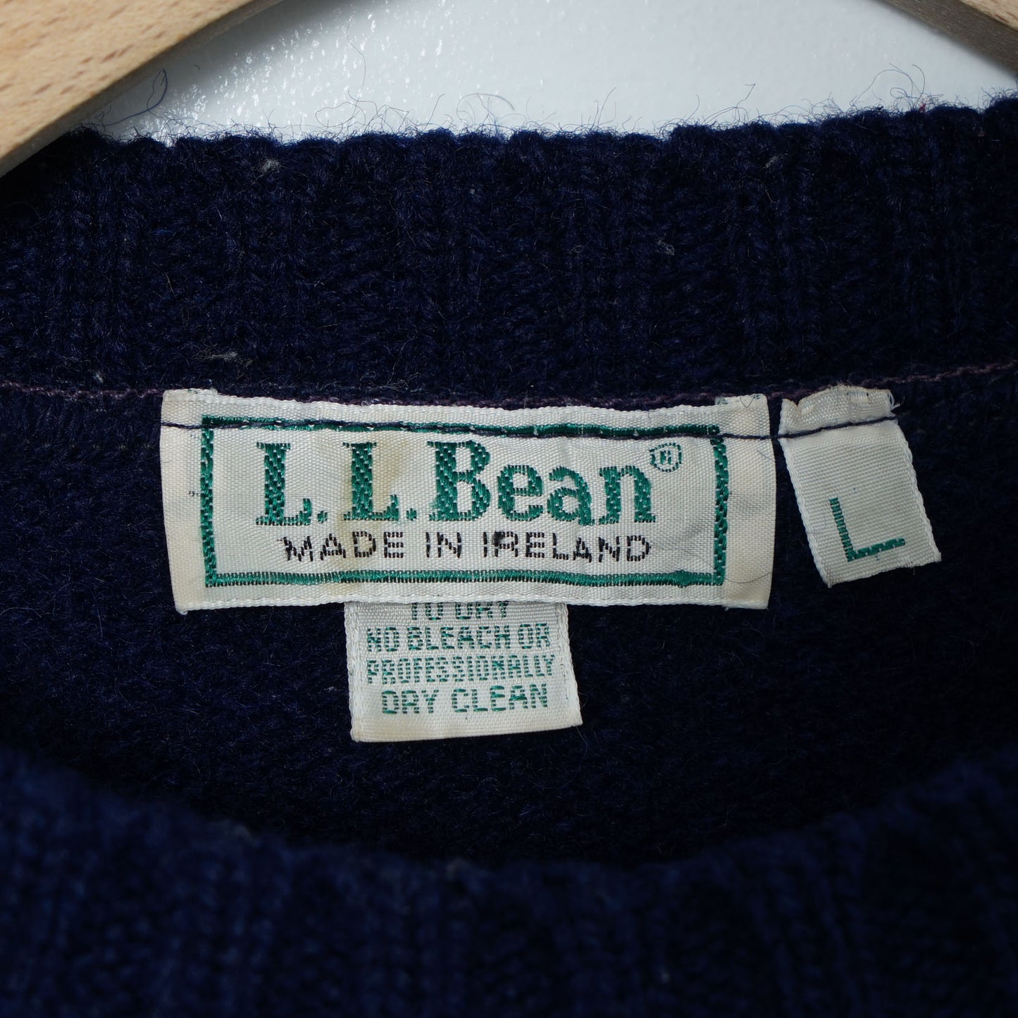 L.L.Bean Wool Sweater / Late '80-Early ’90s (Made in Ireland)