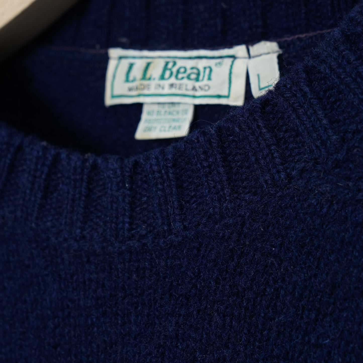 L.L.Bean Wool Sweater / Late '80-Early ’90s (Made in Ireland)