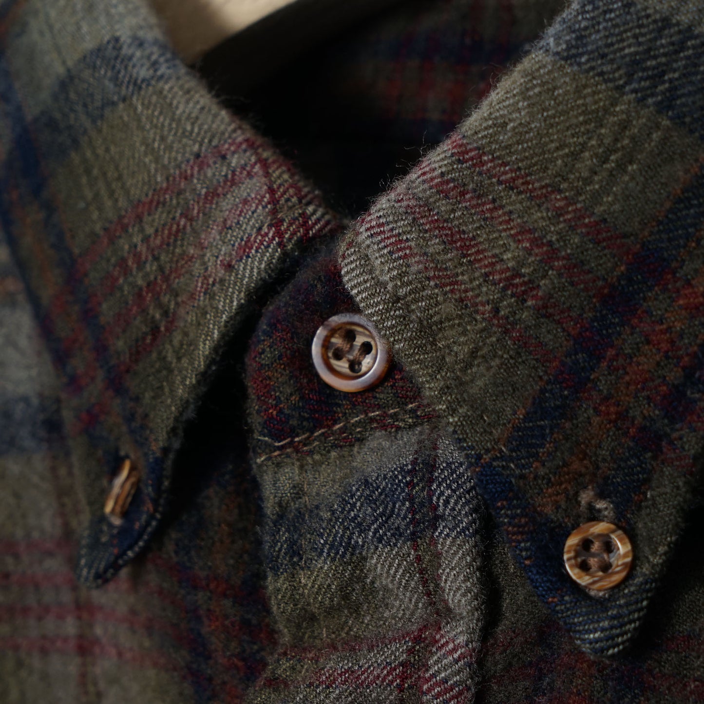 Pendleton Wool Check B/D Shirt / Late '70s-Early '80s (Made in USA)