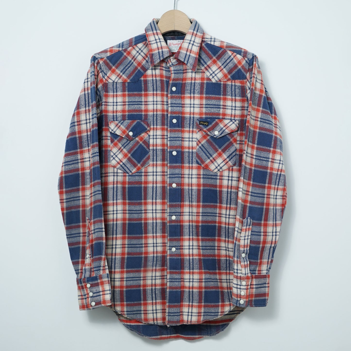 Wrangler Western Flannel Shirt / Late '70s-Early '80s (Made in USA)