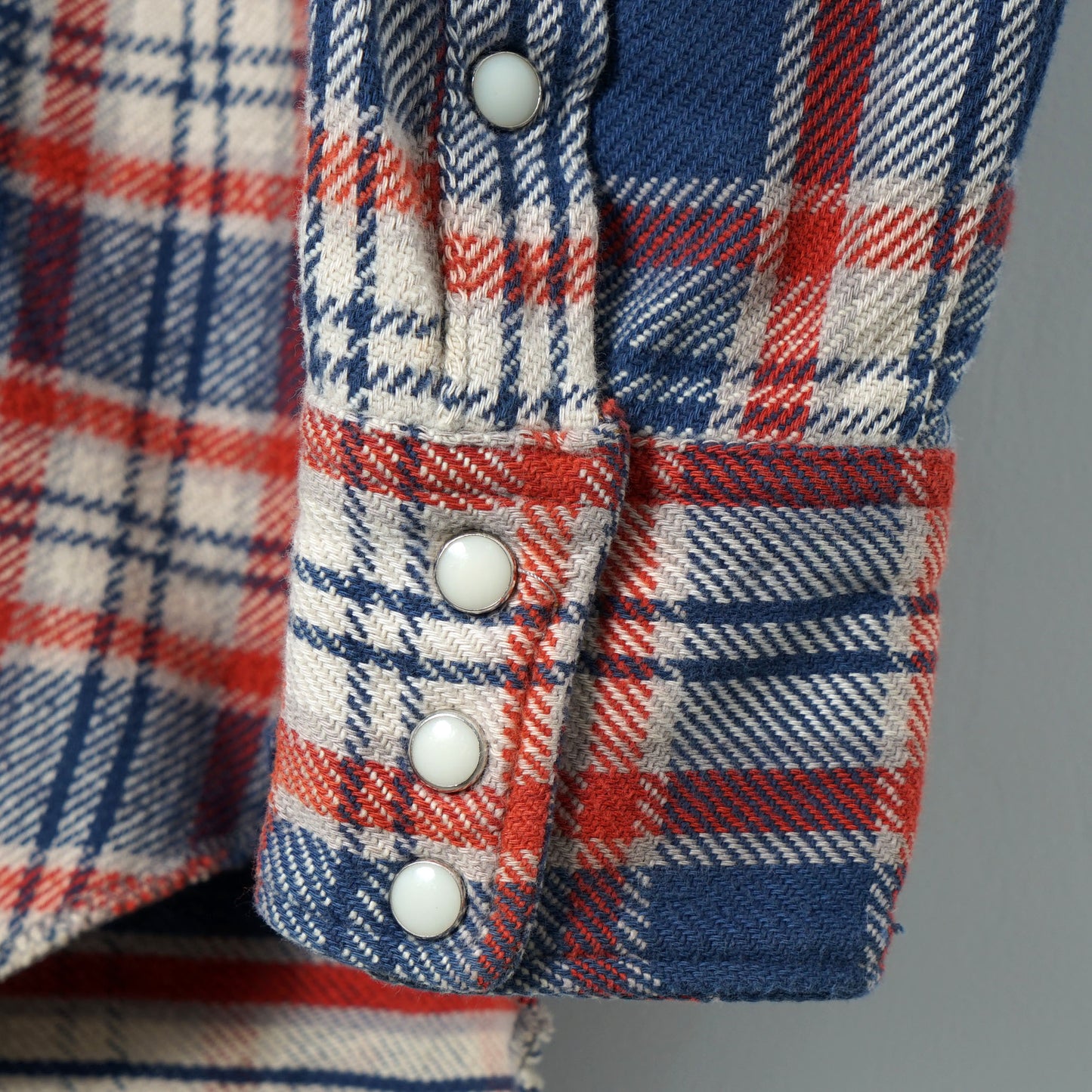 Wrangler Western Flannel Shirt / Late '70s-Early '80s (Made in USA)