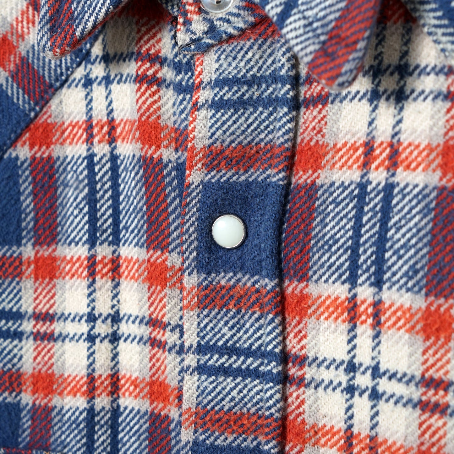 Wrangler Western Flannel Shirt / Late '70s-Early '80s (Made in USA)