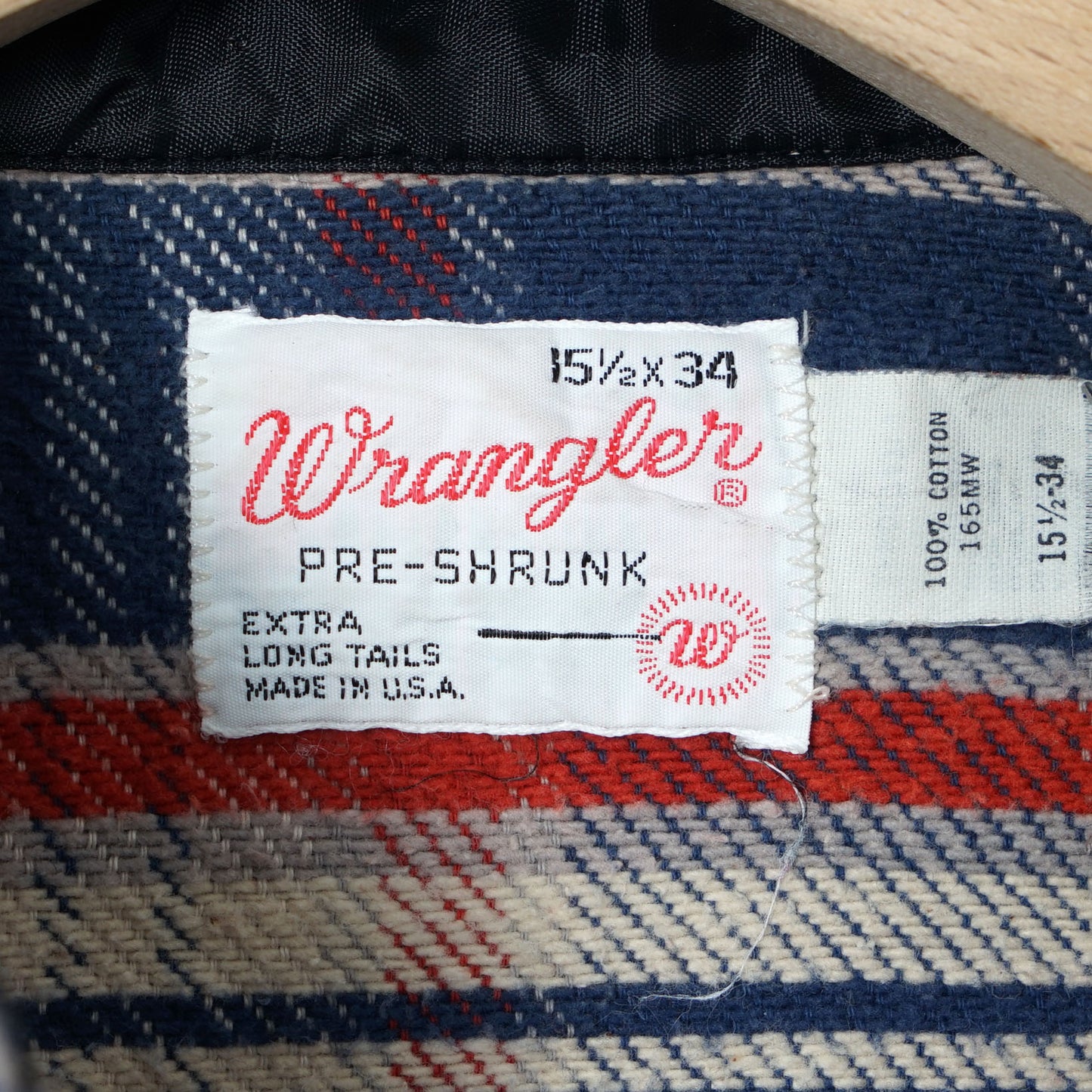 Wrangler Western Flannel Shirt / Late '70s-Early '80s (Made in USA)