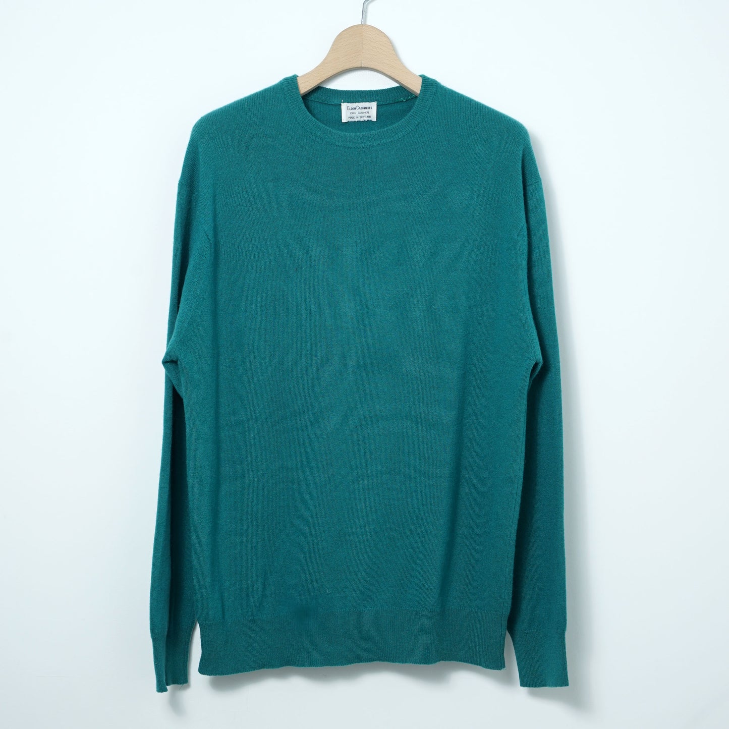 Eldon Cashmeres Pure Cashmere Crew Neck Sweater / Late '80s-Early '90s (Made in Scotland)