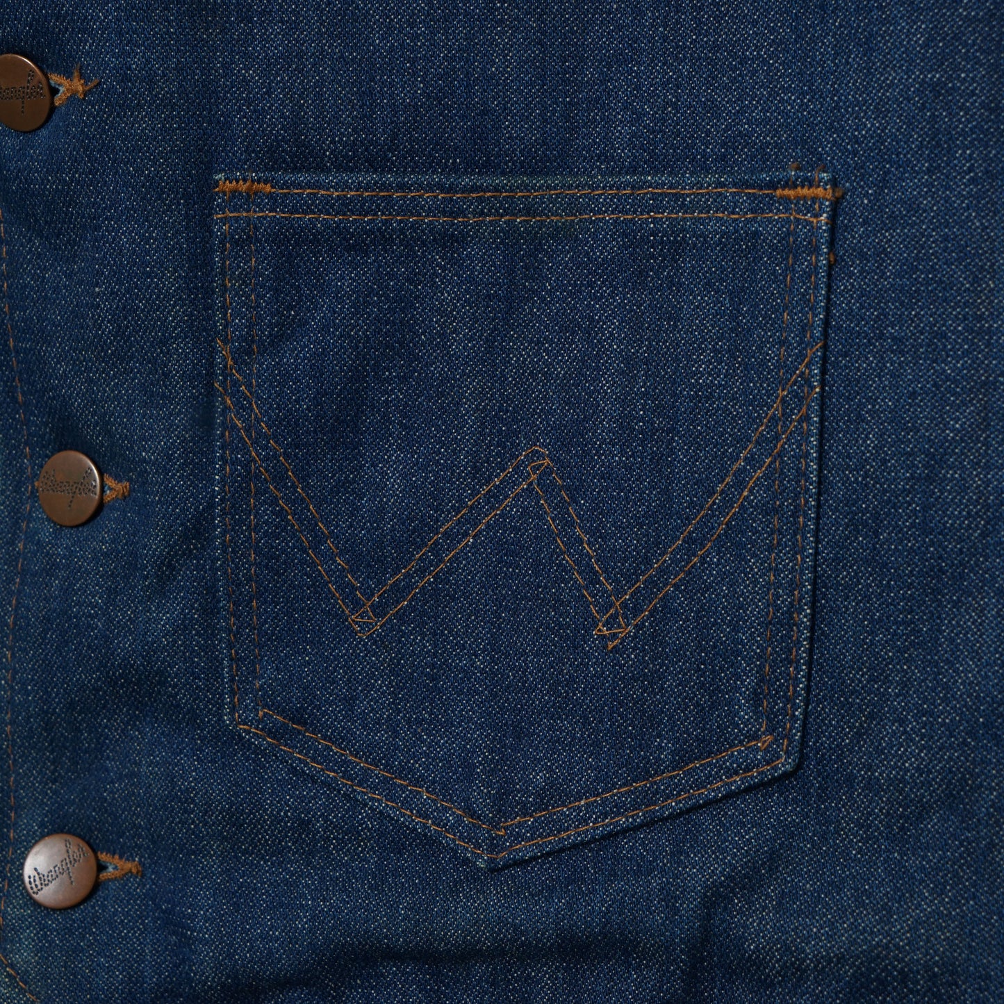 Wrangler Denim Sherpa Vest / Late '70s-Early '80s (Made in USA)