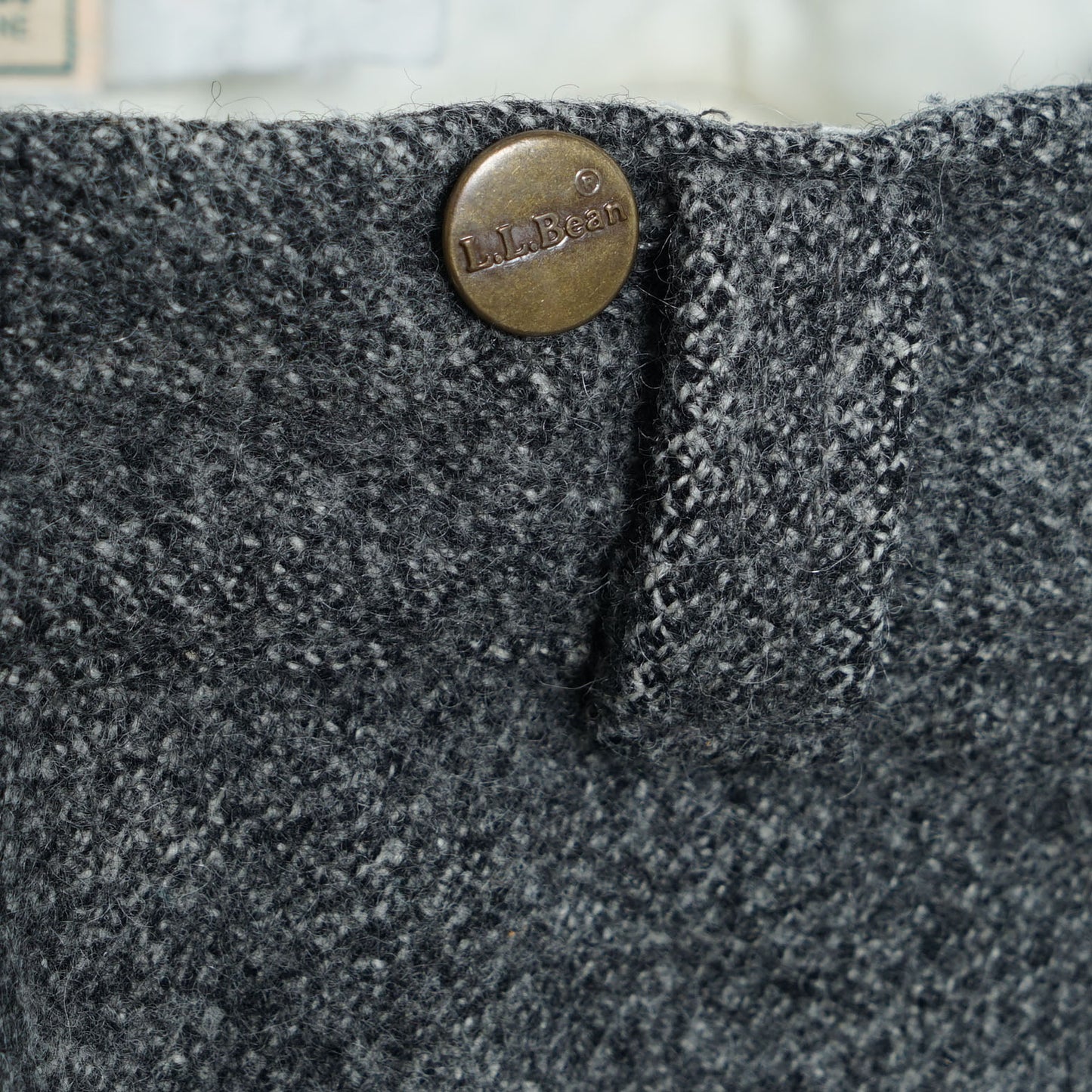 L.L.Bean Melton Wool Trousers / Late '80s-Early '90s (Made in USA)