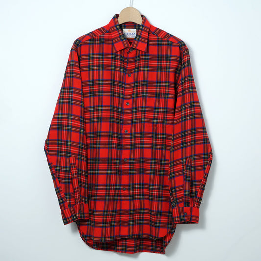 Viyella Tartan Check Shirt / Late '70s-Early '80s (Made in England)