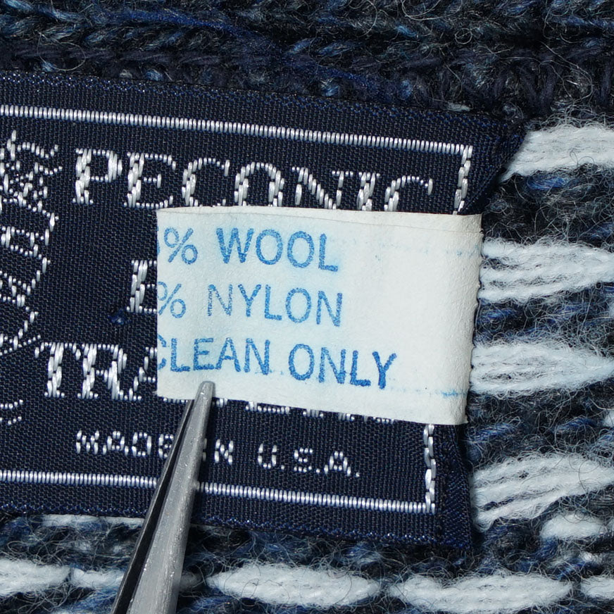 Peconic Bay Traders Wool Knit Cardigan / Late '80s-Early '90s (Made in USA)