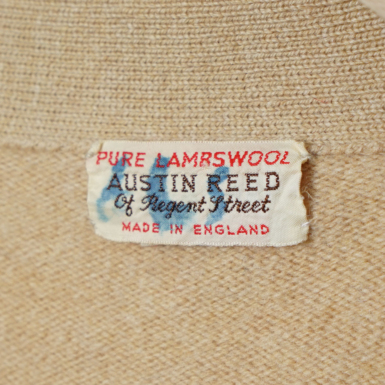 Austin Reed Of Regent Street Pure Lambswool Cardigan / Late '70s-Early '80s (Made in England)