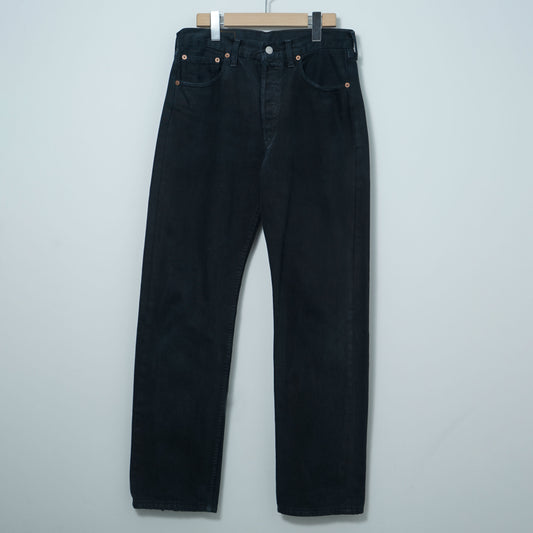 Levi’s 5 Pocket Black Denim Pants / Late '90s-Early '00s (Made in UK)
