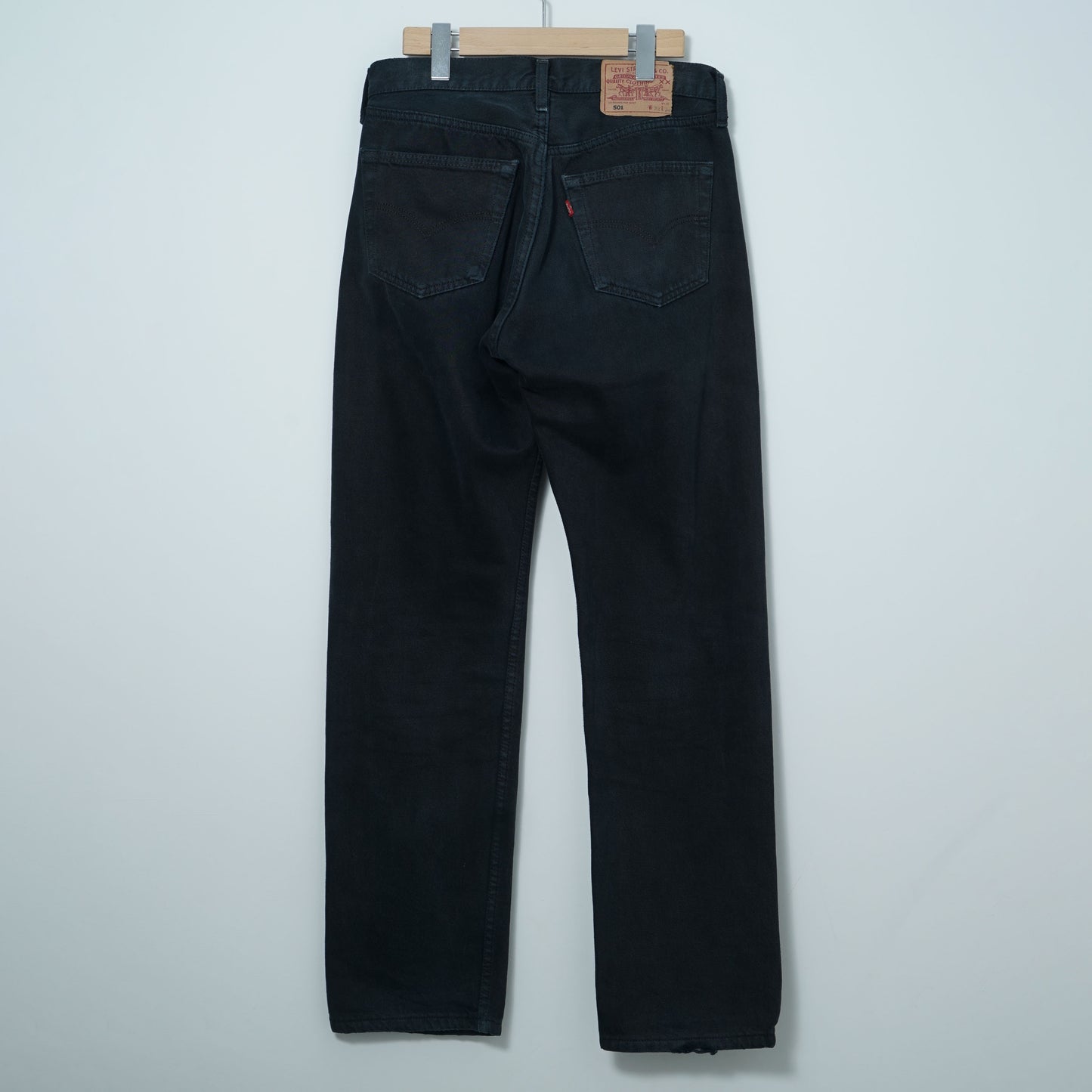 Levi’s 5 Pocket Black Denim Pants / Late '90s-Early '00s (Made in UK)