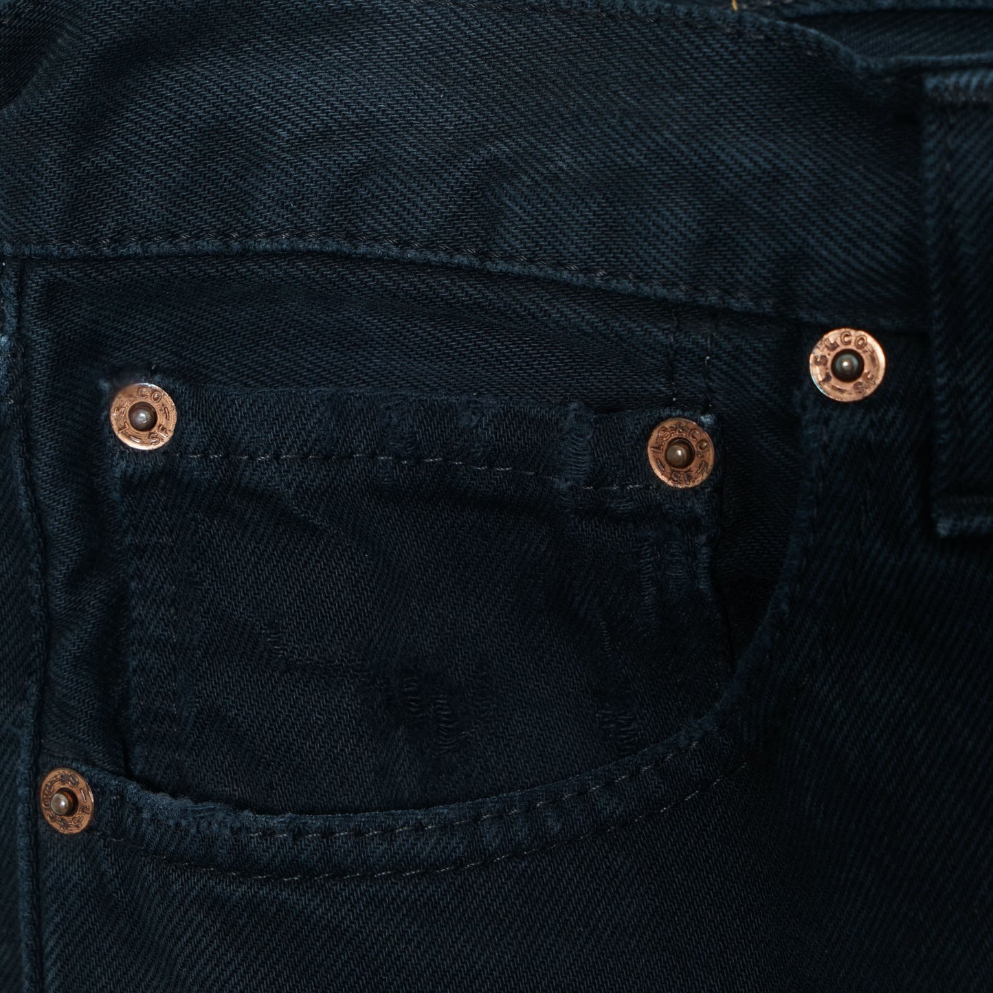 Levi’s 5 Pocket Black Denim Pants / Late '90s-Early '00s (Made in UK)