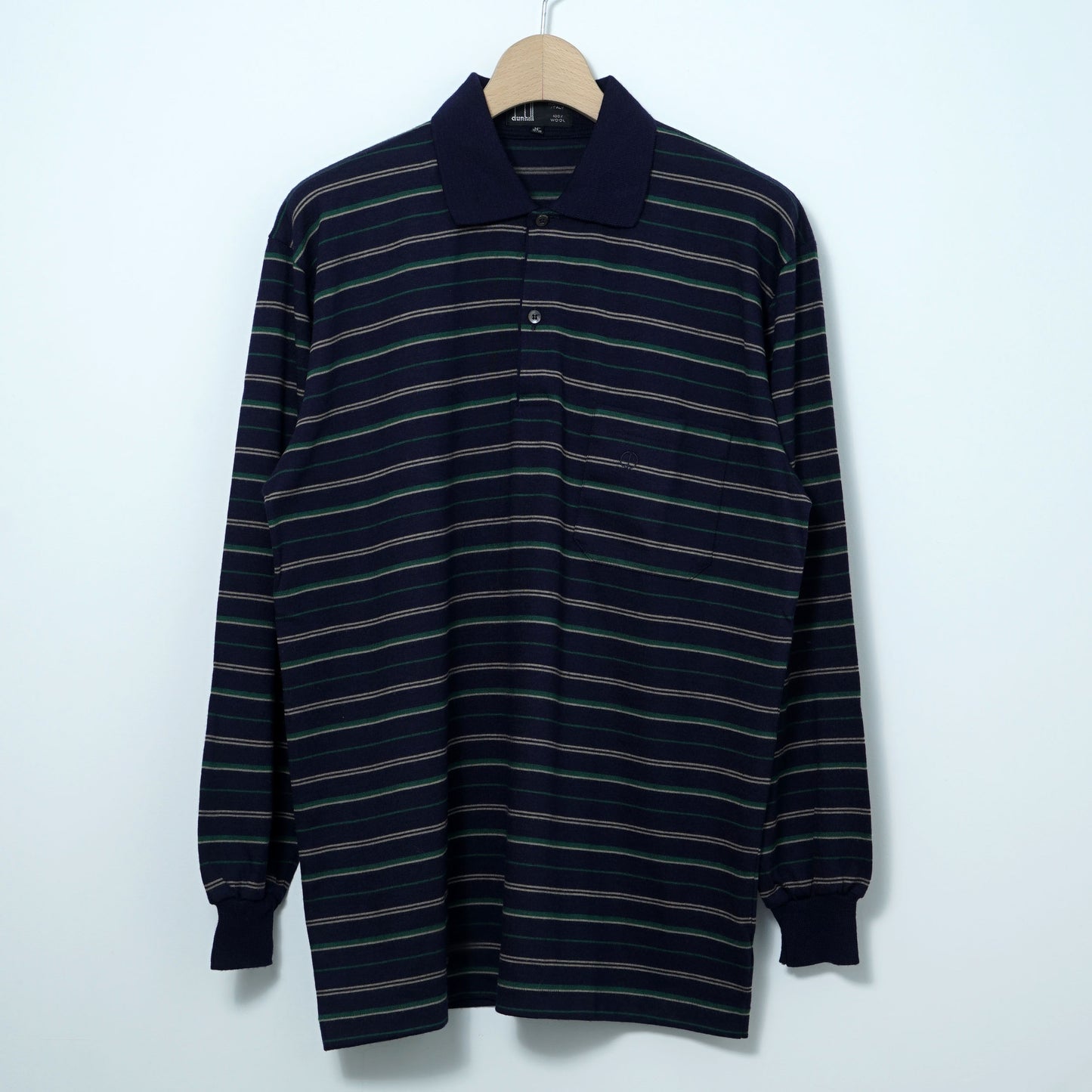 Dunhill Wool Knit Polo / Late ’90s-Early '00s (Made in Italy)