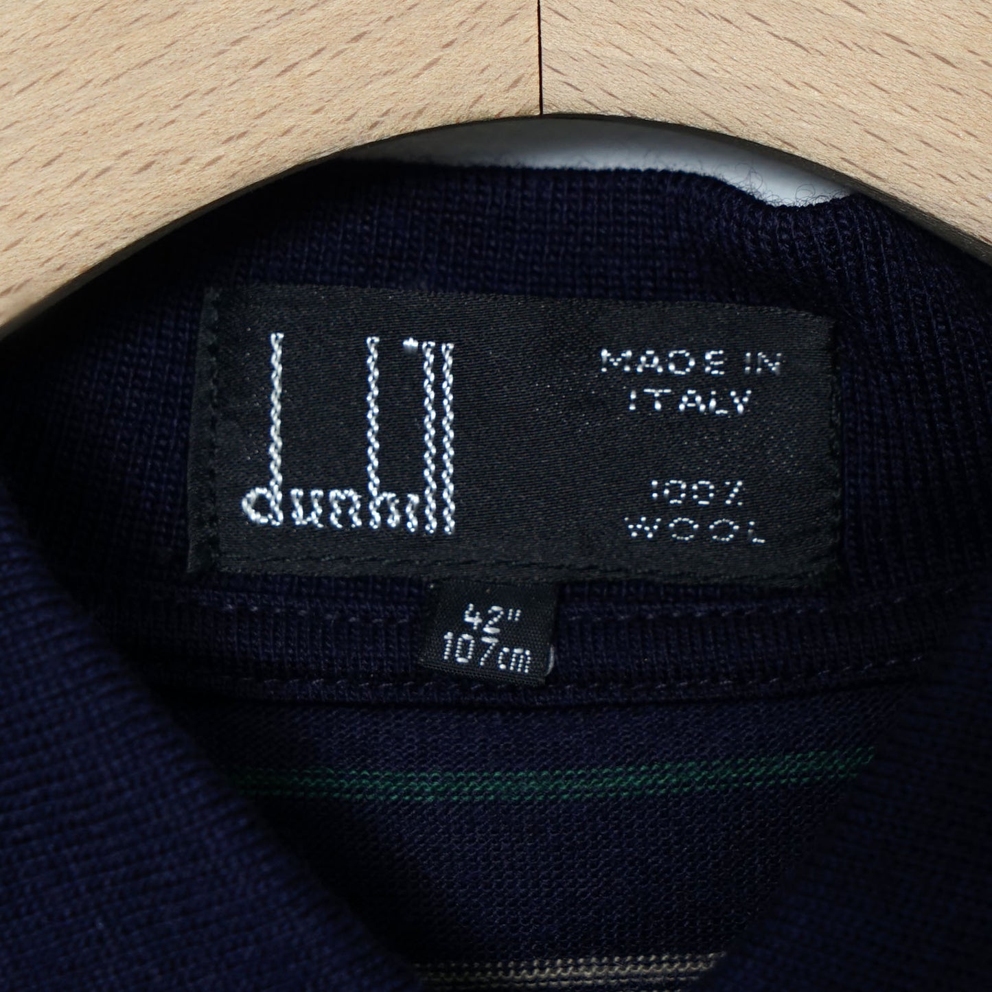 Dunhill Wool Knit Polo / Late ’90s-Early '00s (Made in Italy)