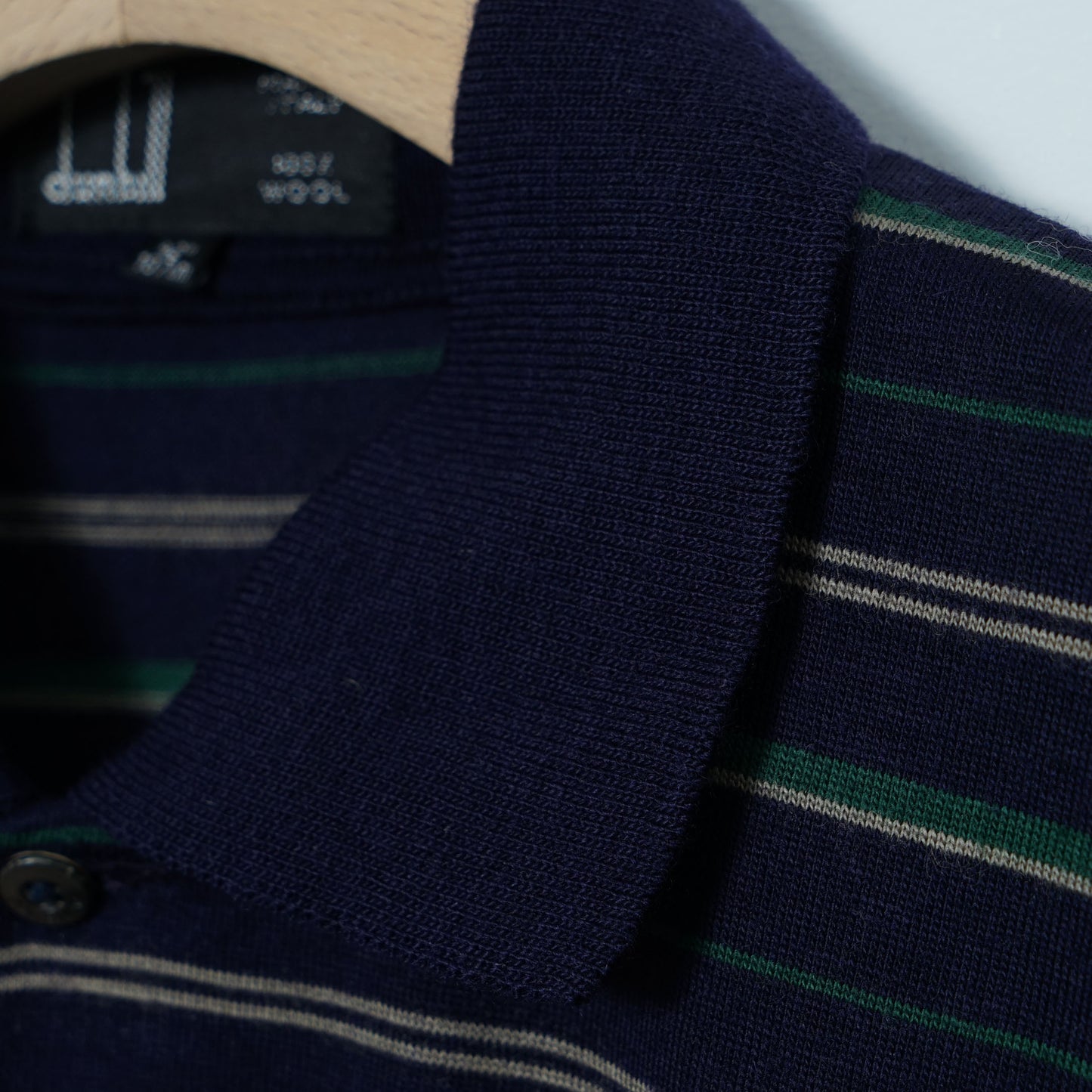 Dunhill Wool Knit Polo / Late ’90s-Early '00s (Made in Italy)