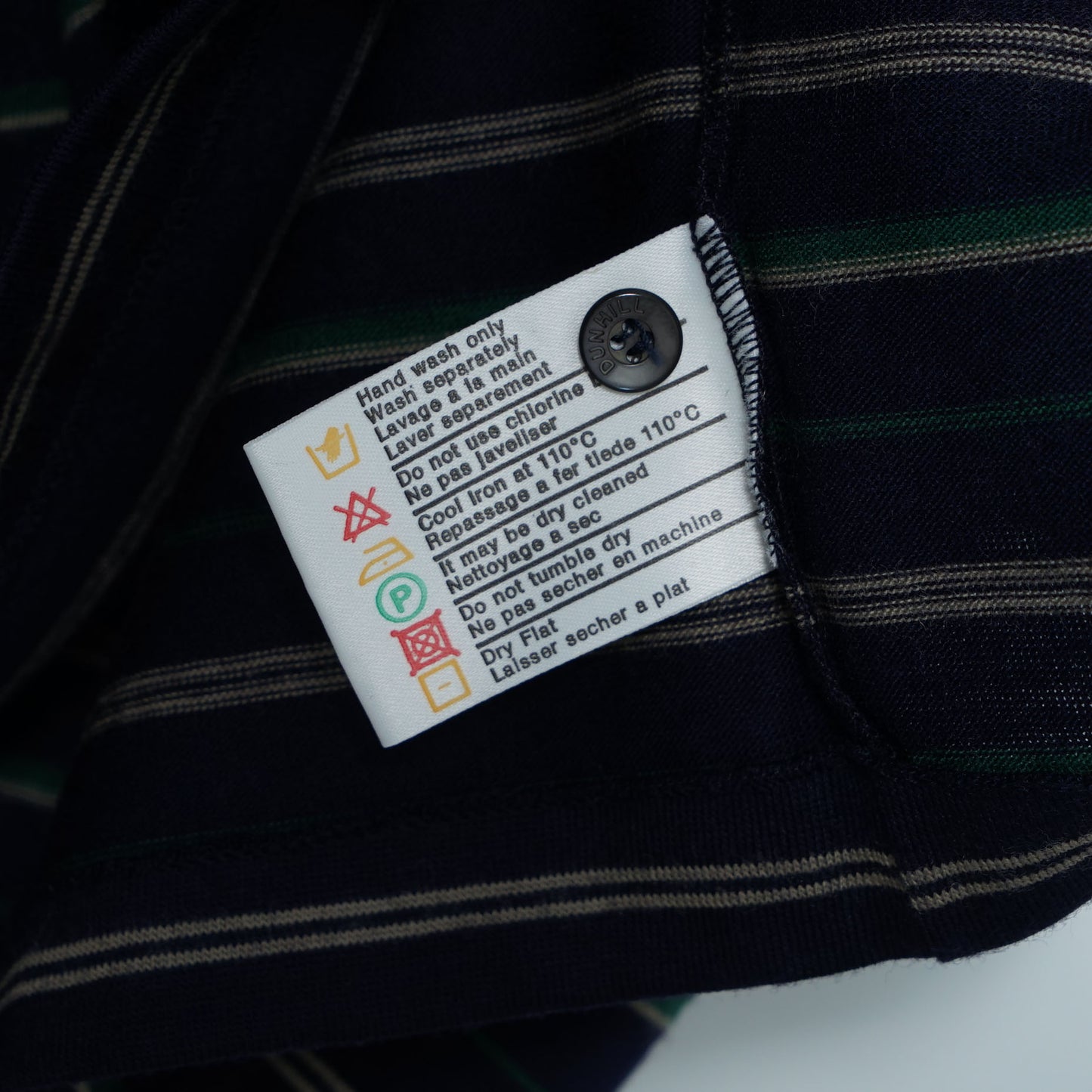 Dunhill Wool Knit Polo / Late ’90s-Early '00s (Made in Italy)