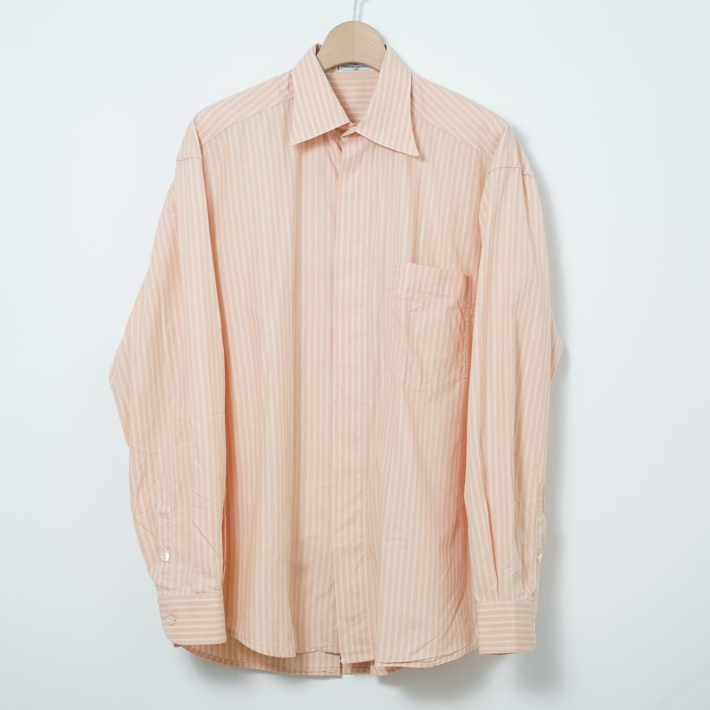 Valentino Garavani Uomo Cotton Stripe Shirt / Early '90s-Mid '90s (Made in Italy)