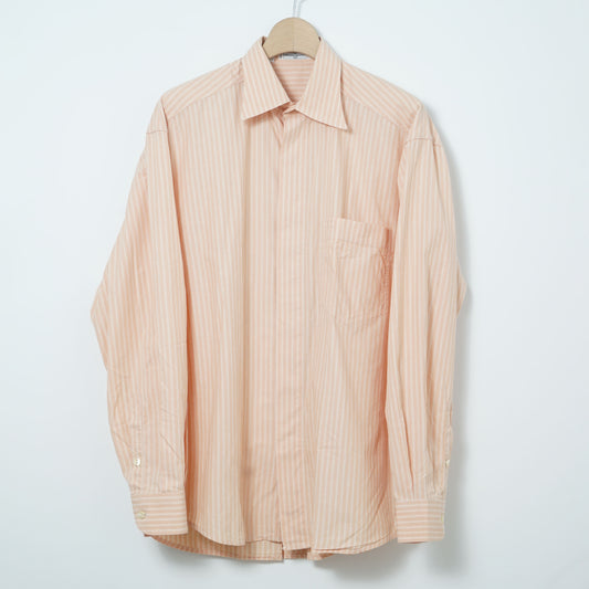 Valentino Garavani Uomo Cotton Stripe Shirt / Early '90s-Mid '90s (Made in Italy)