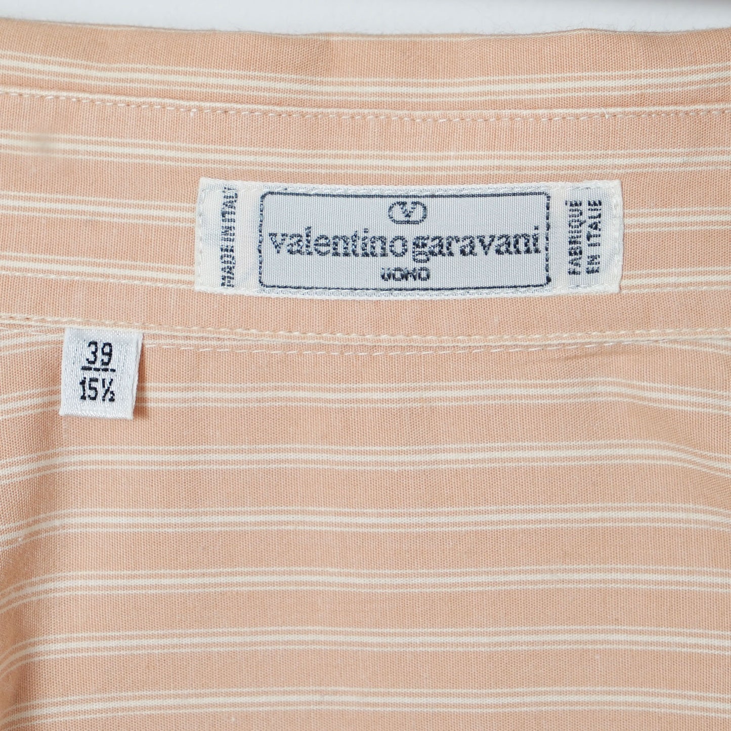 Valentino Garavani Uomo Cotton Stripe Shirt / Early '90s-Mid '90s (Made in Italy)