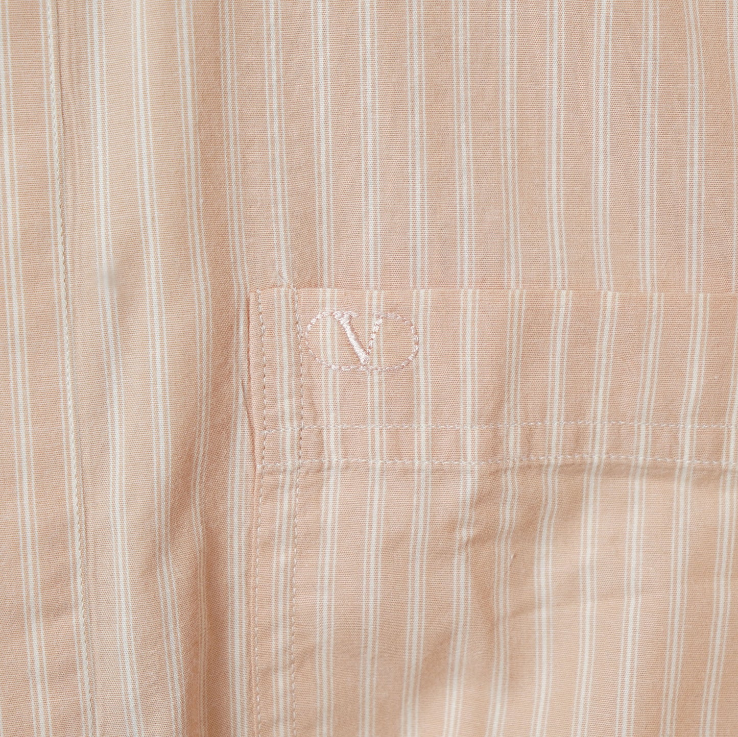 Valentino Garavani Uomo Cotton Stripe Shirt / Early '90s-Mid '90s (Made in Italy)