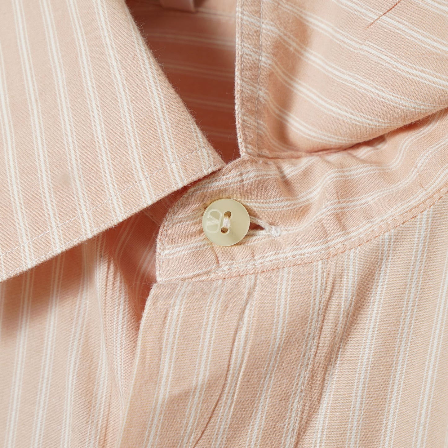 Valentino Garavani Uomo Cotton Stripe Shirt / Early '90s-Mid '90s (Made in Italy)