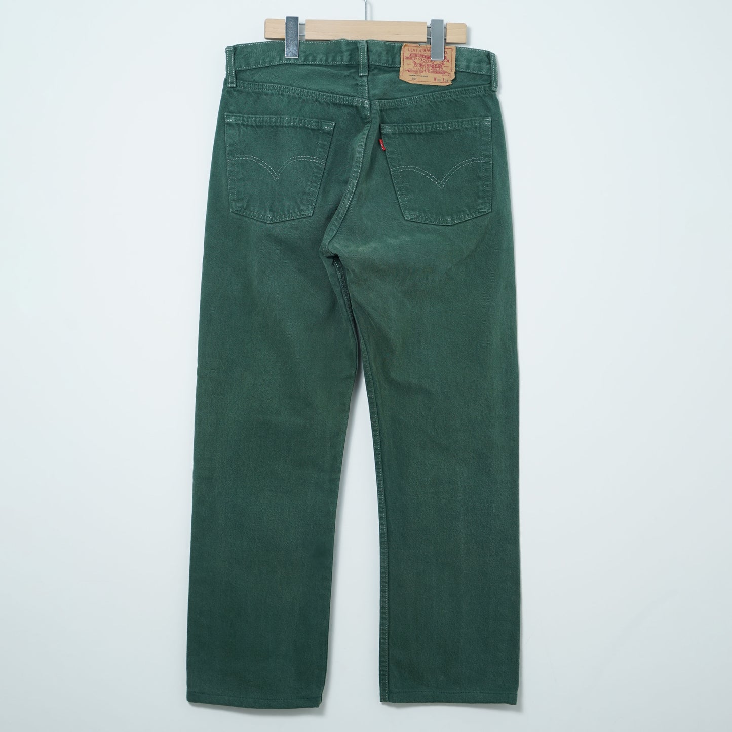 Levi’s 5 Pocket Green Denim Pants / Early '90-Mid '90s (Made in UK)