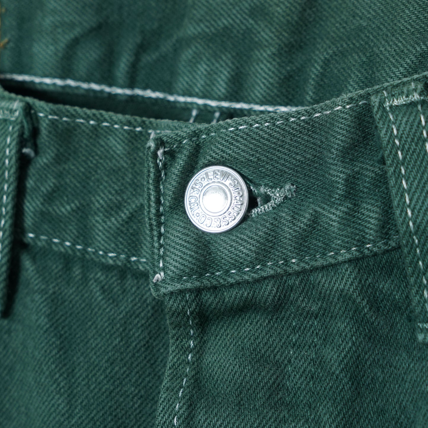 Levi’s 5 Pocket Green Denim Pants / Early '90-Mid '90s (Made in UK)